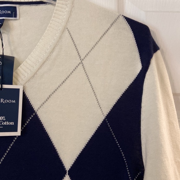 Club Room 100% Pima Cotton Sweater size M brand new with tag it so beautiful - Picture 4 of 8